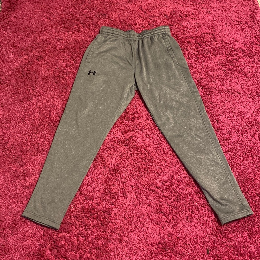 Grey under armour track pants